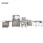 આપોઆપ નાની કોસ્મેટિક બોટલ ફિલિંગ પ્લગિંગ કેપીંગ લેબલીંગ લાઇન