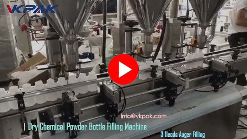 આપોઆપ થ્રી હેડ પાવડર બોટલ ફિલિંગ મશીન