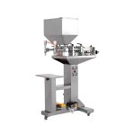 સેમી ઓટોમેટિક ડ્યુઅલ નોઝલ મરી સોસ મિક્સિંગ ફિલિંગ મશીન