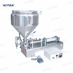 મિશ્રણ સાથે અર્ધ સ્વચાલિત હવાવાળો જાડા સોસ ક્રીમ ફિલિંગ મશીન