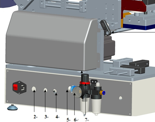 સપાટ સપાટી માટે સ્પાઉટ બેગ્સ પ્લાસ્ટિક બેગ લેબલીંગ મશીન સેમી ઓટોમેટિક