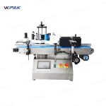 સ્વચાલિત ટેબલટોપ નાની રાઉન્ડ બોટલ્સ સ્વ-એડહેસિવ લેબલર સાધન