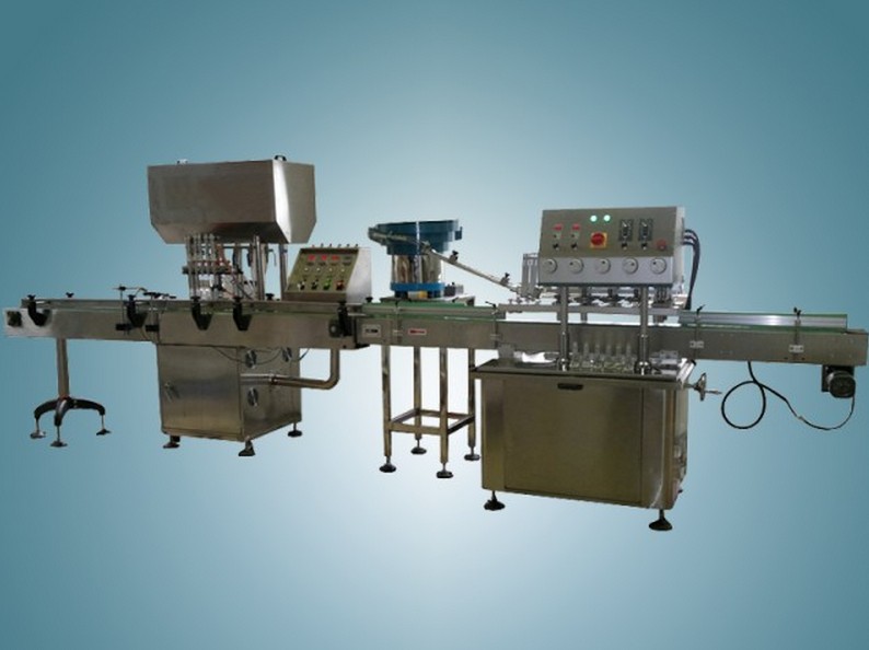 filling capping line for cosmetics production હાઇ સ્પીડ કેપીંગ લાઇન.jpg ભરવા