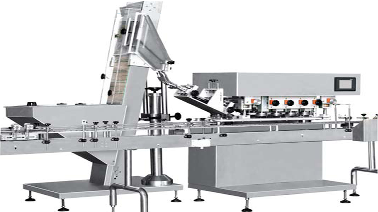 automatic linear capping machine for glass bottles હાઇ સ્પીડ સ્ક્રુ કેપીંગ મશીન.png