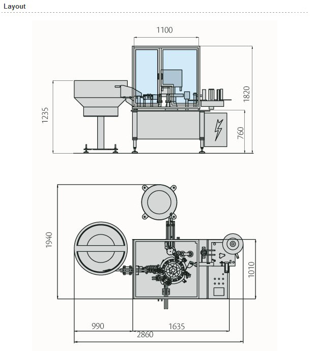 high speed syringe filling closer pharmaceutical equipment ફિલિંગ બંધ મશીન.jpgનું લેઆઉટ