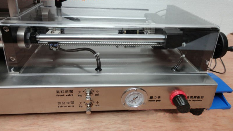 pneumatic part from cream filling machine ડબલ સાઇડ હોપર મશીન jam.jpg માટે ક્લોઝ શોટ