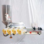 સેમી ઓટોમેટિક ન્યુમેટિક સ્પોટ પાઉચ પ્રી-મેડ બેગ્સ ફિલિંગ મશીન