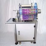 સેમી ઓટોમેટિક સોસેજ ફ્લેગ ટેગિંગ ફોલ્ડિંગ સ્ટીકર લેબલર મશીન