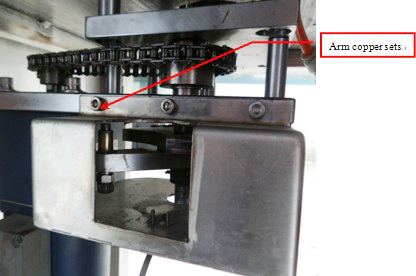 arm copper from capping screw capper equipment કેપીંગ મશીન.જેપીજીમાંથી આર્મ કોપર સેટ